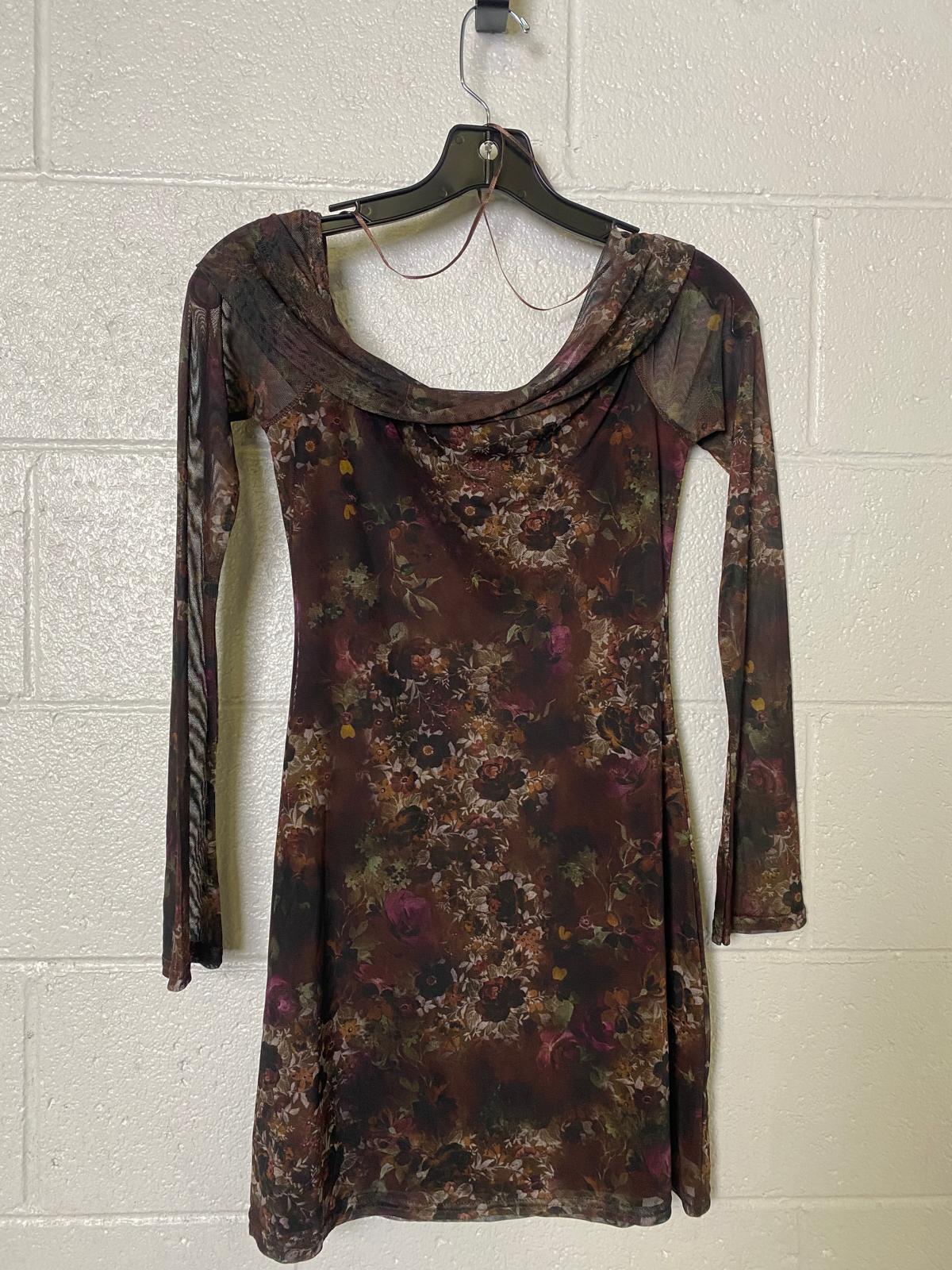 Urban Outfitters Isla Long Sleeve Off-the-Shoulder Mini Dress